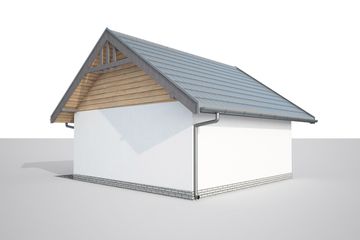  Projekt budynku gospodarczego G330C szkielet drewniany budynek gospodarczy (SLN2515) - projekt budynku parterowego - Zdjęcie 2