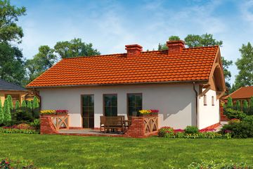  Projekt domu Luanda szkielet drewniany (SLN2513) - projekt domu parterowego - Zdjęcie 1