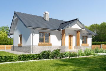  Projekt domu Asti III LMB90b (WRB1594) - projekt domu parterowego - Zdjęcie 1