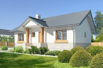  Projekt domu Asti III LMB90b (WRB1594) - projekt domu parterowego - Zdjęcie 2
