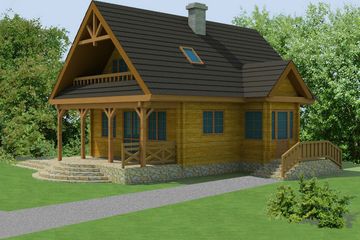  Projekt domu At-74 (BSK1002) - projekt domu parterowego z poddaszem - Zdjęcie 1