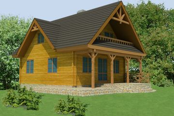  Projekt domu At-74 (BSK1002) - projekt domu parterowego z poddaszem - Zdjęcie 2