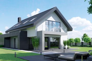  Projekt domu HomeKoncept 56 (KRX1064) - projekt domu parterowego z poddaszem - Zdjęcie 3