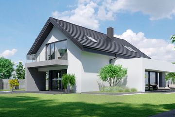  Projekt domu HomeKoncept 56 (KRX1064) - projekt domu parterowego z poddaszem - Zdjęcie 4