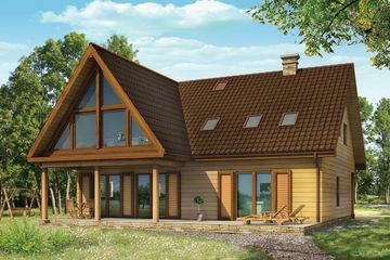  Projekt domu At-99 (BSK1014) - projekt domu parterowego z poddaszem - Zdjęcie 1