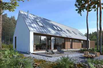  Projekt domu Odważny 2 (WAW1096) - projekt domu parterowego z poddaszem - Zdjęcie 2