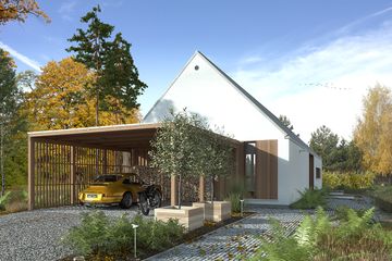  Projekt domu Odważny 2 (WAW1096) - projekt domu parterowego z poddaszem - Zdjęcie 5