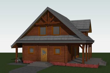  Projekt domu letniskowego At-166 (BSK1030) - projekt domu letniskowego parterowego z poddaszem - Zdjęcie 5