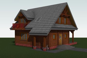  Projekt domu letniskowego At-166 (BSK1030) - projekt domu letniskowego parterowego z poddaszem - Zdjęcie 7