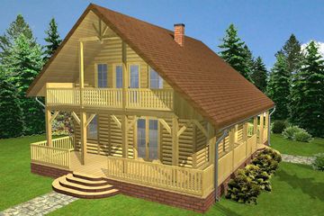  Projekt domu Tb-20 (BSK1035) - projekt domu parterowego z poddaszem - Zdjęcie 1