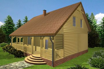  Projekt domu Tb-20 (BSK1035) - projekt domu parterowego z poddaszem - Zdjęcie 2