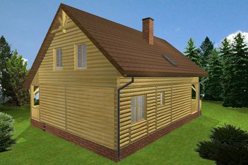  Projekt domu Tb-20 (BSK1035) - projekt domu parterowego z poddaszem - Zdjęcie 3