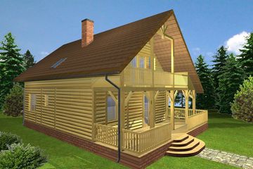  Projekt domu Tb-20 (BSK1035) - projekt domu parterowego z poddaszem - Zdjęcie 4