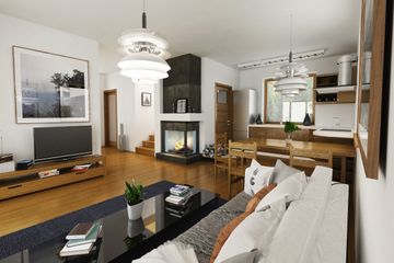  Projekt domu Wydrzyk z wiatą bliźniak [A-BL1] (WRF1819) - projekt domu parterowego z poddaszem - Zdjęcie 3