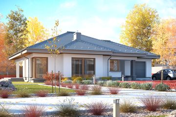  Projekt domu DZD-1 (KKF1000) - projekt domu parterowego - Zdjęcie 1