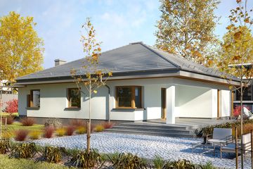  Projekt domu DZD-1 (KKF1000) - projekt domu parterowego - Zdjęcie 2