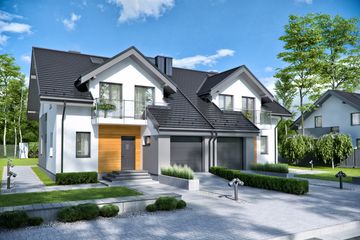  Projekt domu Trivento V Termo (KRH1438) - projekt domu parterowego z poddaszem - Zdjęcie 1