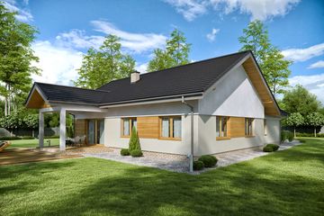  Projekt domu TK201G2 (WAK1083) - projekt domu parterowego - Zdjęcie 4