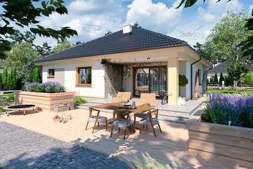  Projekt domu Figo (WOE1070) - projekt domu parterowego - Zdjęcie 3