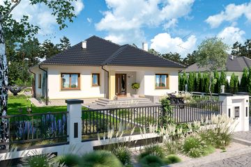  Projekt domu Figo (WOE1070) - projekt domu parterowego - Zdjęcie 4