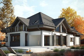  Projekt domu Lanella 3 (KKF1004) - projekt domu parterowego z poddaszem - Zdjęcie 2