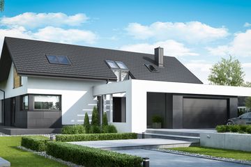  Projekt domu HomeKoncept 49 (KRX1068) - projekt domu parterowego z poddaszem - Zdjęcie 1