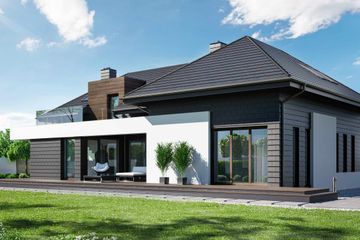  Projekt domu HomeKoncept 53 (KRX1067) - projekt domu parterowego z poddaszem - Zdjęcie 2