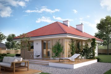  Projekt domu Imbir 3 (BSA2128) - projekt domu parterowego - Zdjęcie 2