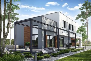 Projekt domu Elastyczny D26 (WWB1023) - projekt domu z pełnym piętrem - Zdjęcie 2