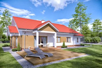  Projekt domu TK200G (WAK1084) - projekt domu parterowego - Zdjęcie 3