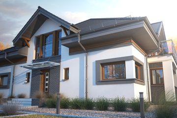  Projekt domu Lanella 4 (KKF1007) - projekt domu parterowego z poddaszem - Zdjęcie 2