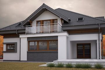  Projekt domu Lanella 4 (KKF1007) - projekt domu parterowego z poddaszem - Zdjęcie 4