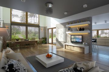  Projekt domu Lanella 4 (KKF1007) - projekt domu parterowego z poddaszem - Zdjęcie 5