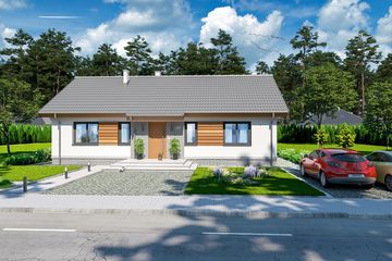  Projekt domu Tracja 2 (WOE1114) - projekt domu parterowego - Zdjęcie 2