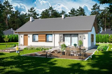  Projekt domu Tracja 2 (WOE1114) - projekt domu parterowego - Zdjęcie 3