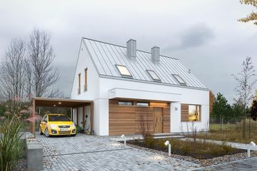  Projekt domu Przytulny 3 (WAW1097) - projekt domu parterowego z poddaszem - Zdjęcie 1