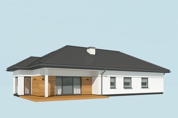  Projekt domu Laguna 2 (SLN2514) - projekt domu parterowego - Zdjęcie 4