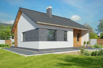  Projekt domu Hobart III LMB85b (WRB1596) - projekt domu parterowego - Zdjęcie 3