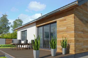  Projekt domu Hobart III LMB85b (WRB1596) - projekt domu parterowego - Zdjęcie 4