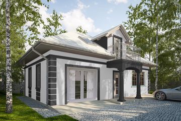  Projekt domu letniskowego G344 - Budynek rekreacji indywidualne (PRA1377) - projekt domu letniskowego parterowego z poddaszem - Zdjęcie 1