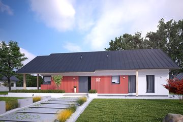  Projekt domu Mahoń 3 (BSA2126) - projekt domu parterowego - Zdjęcie 5