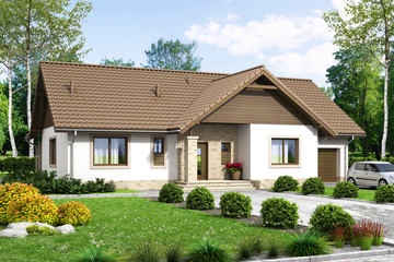  Projekt domu Mokka 8 (WOF1107) - projekt domu parterowego - Zdjęcie 3