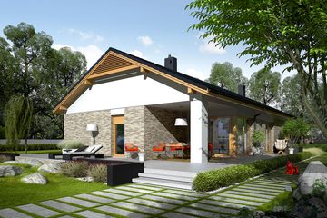  Projekt domu Daniel G2 energo (WRC2608) - projekt domu parterowego - Zdjęcie 2