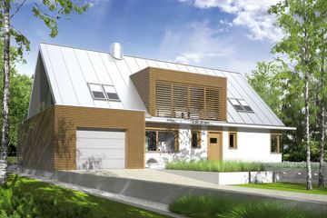  Projekt domu EX 3 G1 (WRC1887) - projekt domu parterowego z poddaszem - Zdjęcie 5