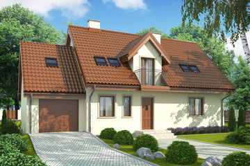  Projekt domu Ignaś G1 (WRC2049) - projekt domu parterowego z poddaszem - Zdjęcie 4