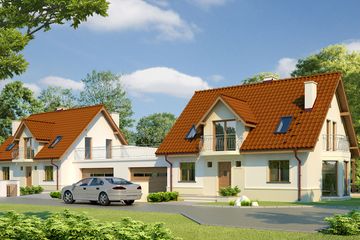  Projekt domu Kajka G1 (WRC2044) - projekt domu parterowego z poddaszem - Zdjęcie 3