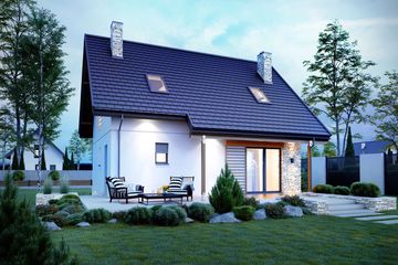  Projekt domu Oli II (WRC2625) - projekt domu parterowego z poddaszem - Zdjęcie 5