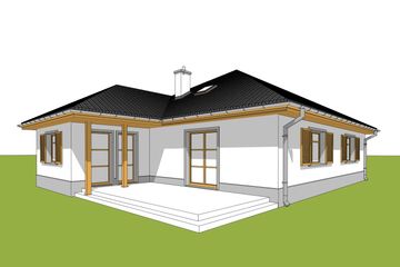  Projekt domu Wiktoria (WRC1250) - projekt domu parterowego - Zdjęcie 3