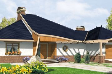  Projekt domu Zbigniew G2 (WRC2174) - projekt domu parterowego z poddaszem - Zdjęcie 3