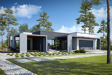  Projekt domu Przejrzysty D27 (WWB1025) - projekt domu parterowego - Zdjęcie 1